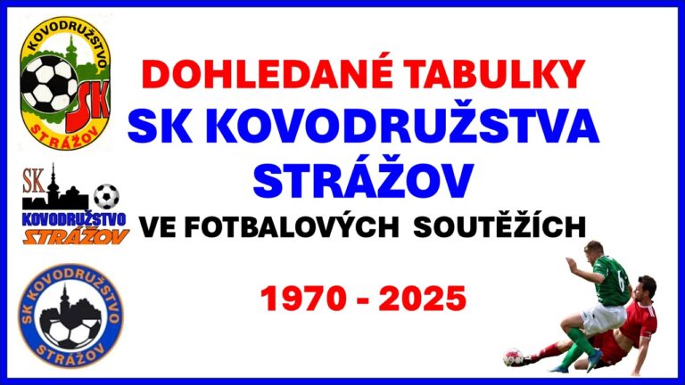 Historie SK Kovo Strážov v tabulkách soutěží  1970_2025